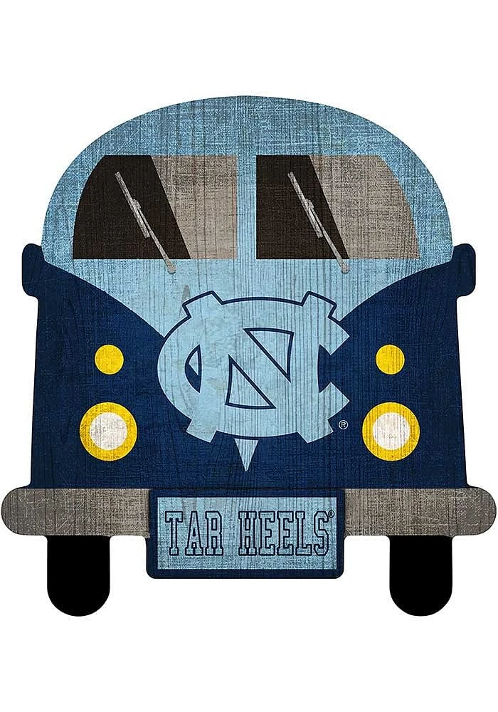 North Carolina Tar Heels Team Bus Sign - Blue