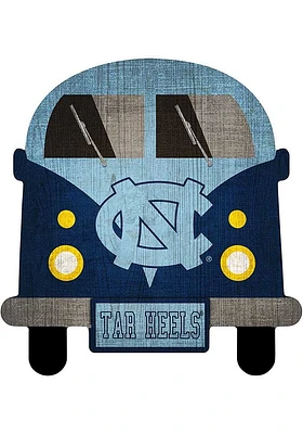 North Carolina Tar Heels Team Bus Sign - Blue
