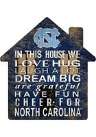 North Carolina Tar Heels 12 inch House Sign - Blue