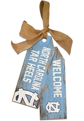 North Carolina Tar Heels Team Tags Sign - Blue