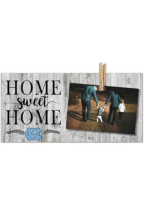 North Carolina Tar Heels Home Sweet Home Clothespin Picture Frame - Blue