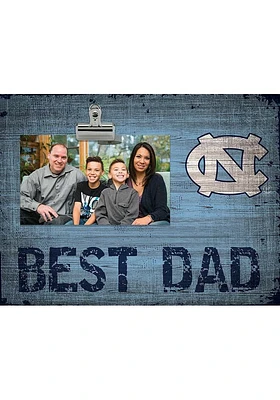 North Carolina Tar Heels Best Dad Clip Picture Frame - Blue