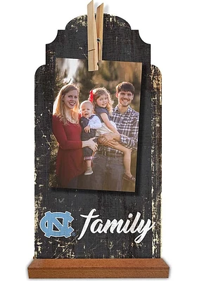 North Carolina Tar Heels Family Clothespin Sign - Blue