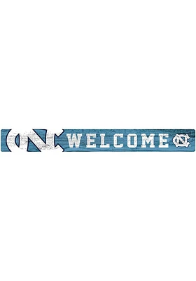 North Carolina Tar Heels Welcome Strip Sign - Blue