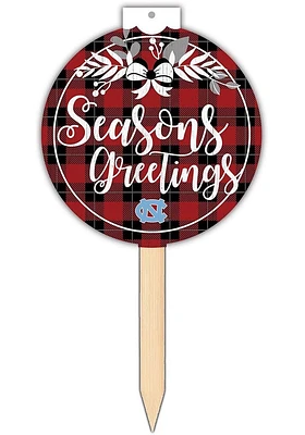 North Carolina Tar Heels Seasons Greetings Sign - Blue