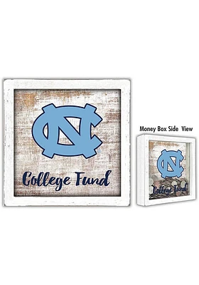 North Carolina Tar Heels College Fund Box Sign - Blue
