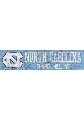 North Carolina Tar Heels 6x24 Sign - Blue