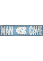 North Carolina Tar Heels Man Cave 6x24 Sign - Blue