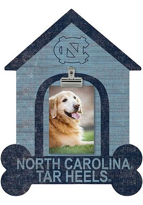 North Carolina Tar Heels Dog Bone House Clip Picture Frame - Blue