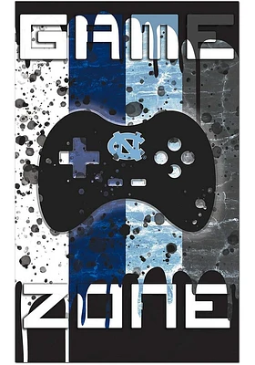 North Carolina Tar Heels Grunge Game Zone Sign - Blue