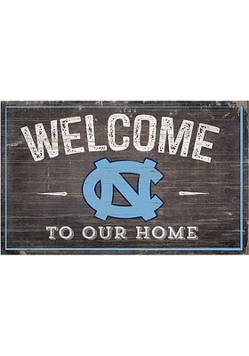 North Carolina Tar Heels Welcome to our Home Sign - Blue