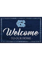 North Carolina Tar Heels Team Welcome 11x19 Sign - Blue
