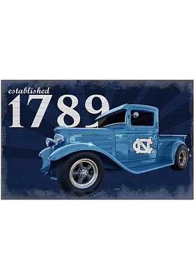 North Carolina Tar Heels Established Truck Sign - Blue