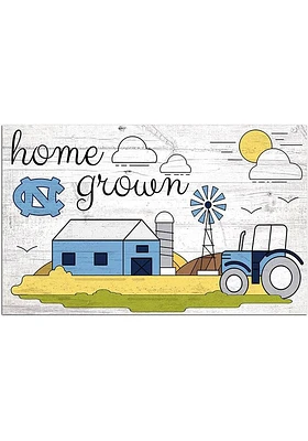 North Carolina Tar Heels Home Grown Sign - Blue