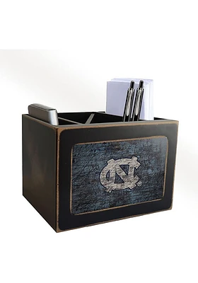 North Carolina Tar Heels Distressed Desktop Organizer Desk Accessory