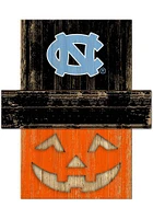 North Carolina Tar Heels Pumpkin Head Sign - Blue