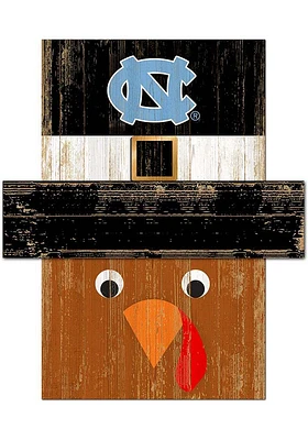 North Carolina Tar Heels Turkey Head Sign - Blue