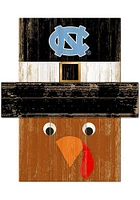 North Carolina Tar Heels Turkey Head Sign - Blue