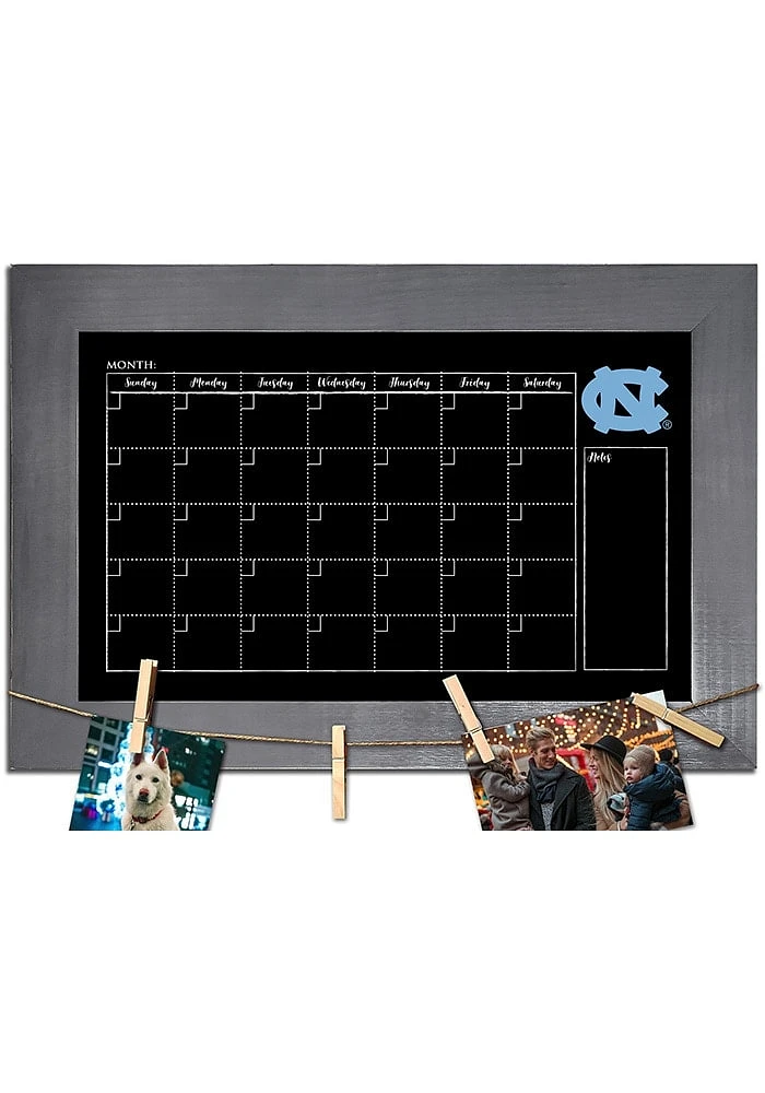 North Carolina Tar Heels Monthly Chalkboard Picture Frame - Blue