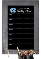 North Carolina Tar Heels Weekly Chalkboard Picture Frame - Blue