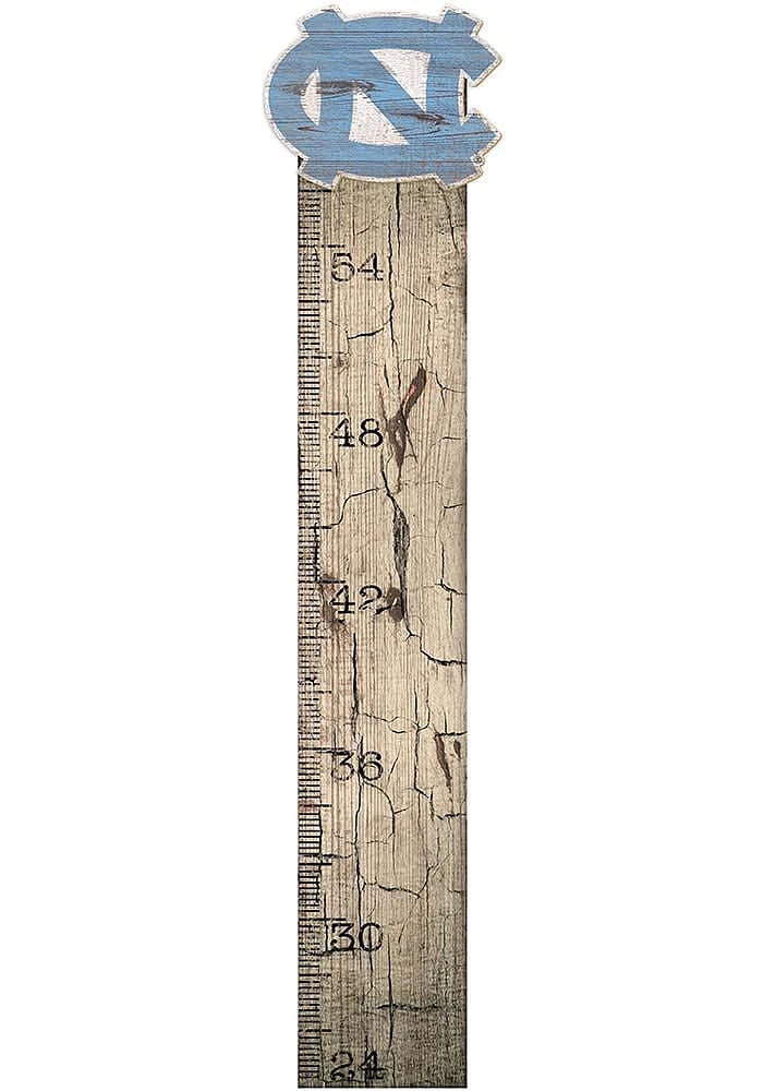 North Carolina Tar Heels Growth Chart Sign - Blue