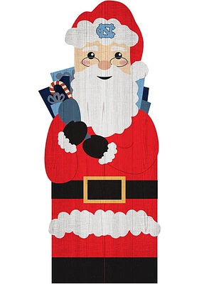 North Carolina Tar Heels 31 Inch Santa Leaner Sign - Blue