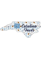 North Carolina Tar Heels 24 Inch Floral State Wall Art