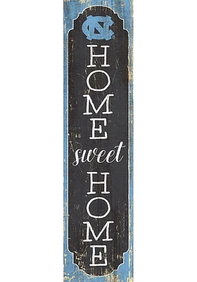 North Carolina Tar Heels 48 Inch Home Sweet Home Leaner Sign - Blue