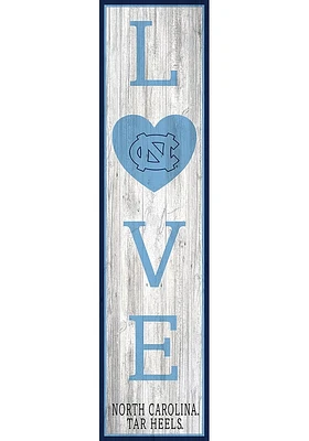 North Carolina Tar Heels 48 Inch Love Leaner Sign - Blue