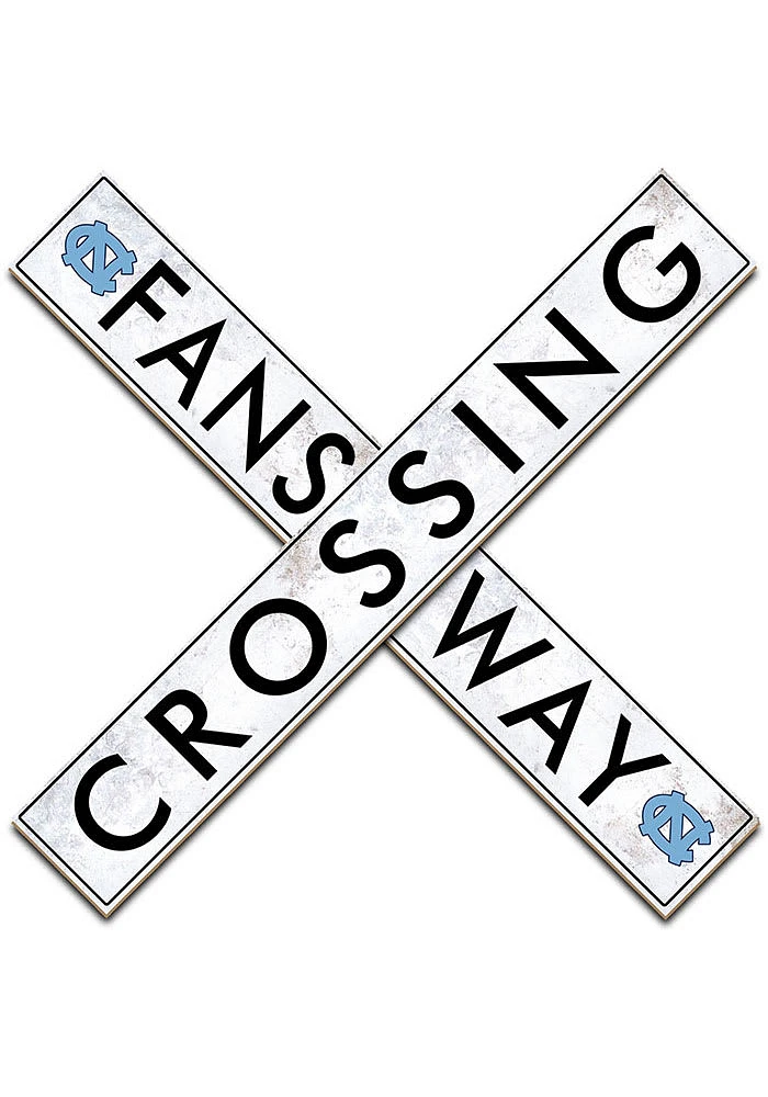 North Carolina Tar Heels 48 Inch Fans Way Crossing Wall Art