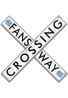 North Carolina Tar Heels 48 Inch Fans Way Crossing Wall Art