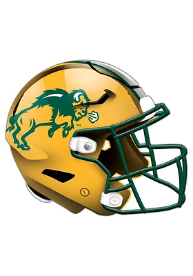North Dakota State Bison 24in Helmet Cutout Sign - Green