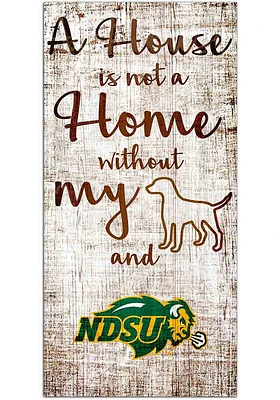 North Dakota State Bison A House is not a Home Sign - Green