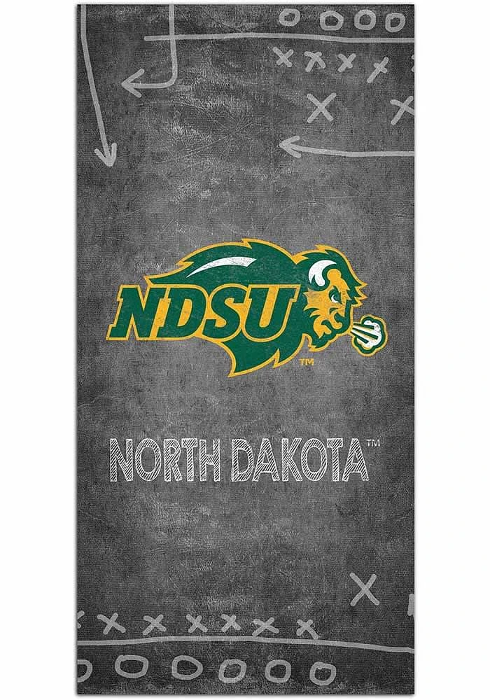 North Dakota State Bison Chalk Playbook Sign - Green