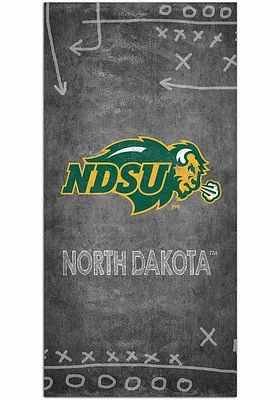 North Dakota State Bison Chalk Playbook Sign - Green