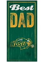 North Dakota State Bison Best Dad Sign - Green