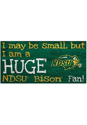 North Dakota State Bison Huge Fan Sign - Green