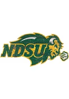 North Dakota State Bison Team Logo 8 Inch Cutout Sign - Green