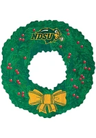 North Dakota State Bison Team Wreath 16 Inch Sign - Green