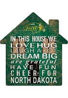 North Dakota State Bison 12 inch House Sign - Green