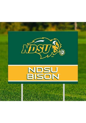 North Dakota State Bison Team Yard Sign - Green