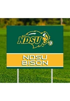 North Dakota State Bison Team Yard Sign - Green