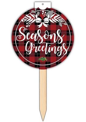 North Dakota State Bison Seasons Greetings Sign - Green