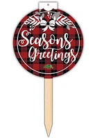 North Dakota State Bison Seasons Greetings Sign - Green