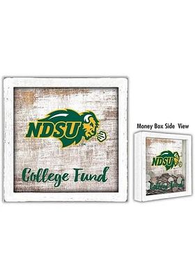 North Dakota State Bison College Fund Box Sign - Green