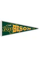 North Dakota State Bison Wood Pennant Sign - Green