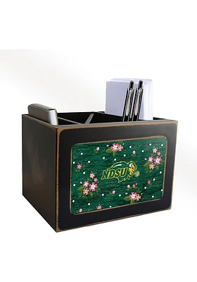 North Dakota State Bison Floral Desktop Organizer Desk Accessory