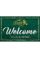 North Dakota State Bison Team Welcome 11x19 Sign - Green
