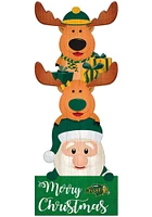 North Dakota State Bison 31 Inch Santa Stack Leaner Sign - Green