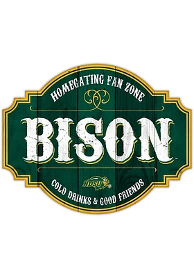 North Dakota State Bison 24 Inch Homegating Tavern Sign - Green